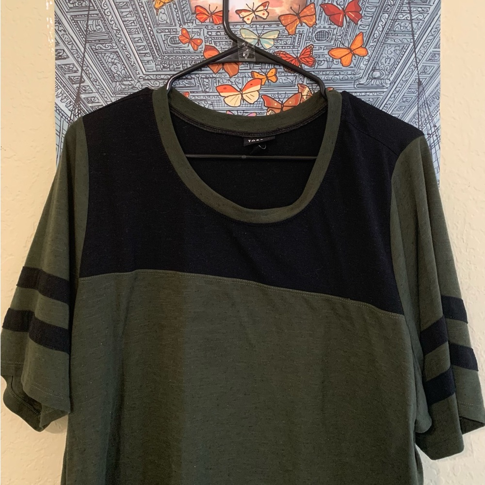 Torrid Plus-Size Olive Football T-Shirt